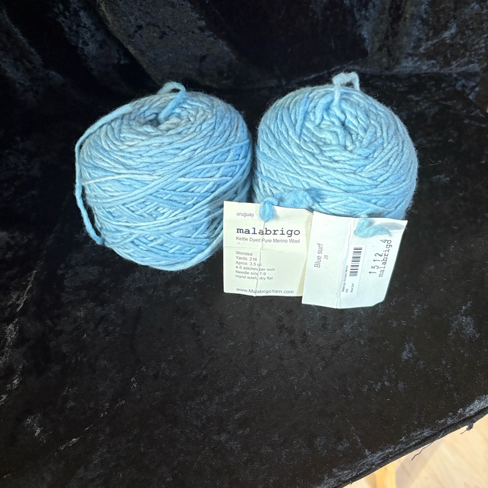 Malabrigo Light Blue Merino Yarn